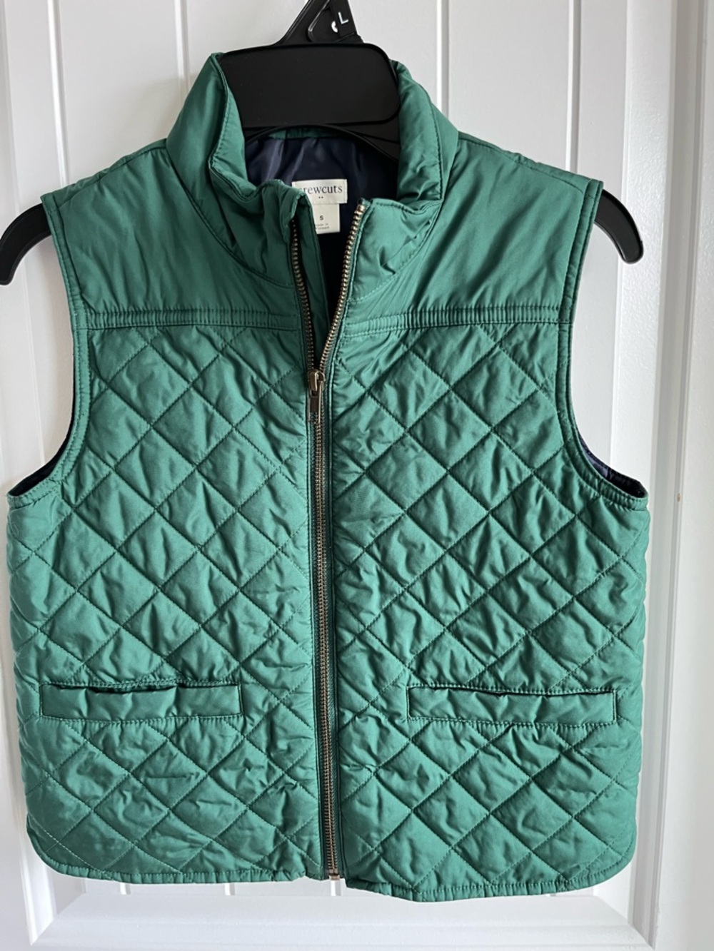 Boys Crewcuts Green Quilted Puffer Vest